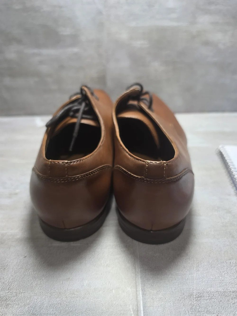 Aldo Men's Brown Leather Derby Shoes - Lace-Up Dress Oxfords Size 10